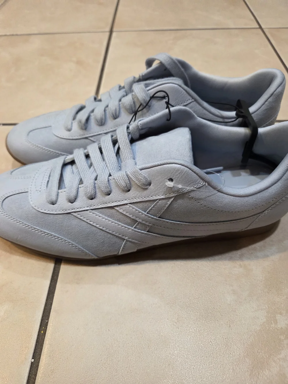 Women's Casual Suede Sneakers in Light Blue - Size 11